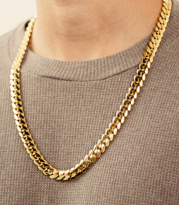 DELUXE Miami Cuban Chain Solid Real Gold 10K. Ready To Ship. Best Price Per Gram