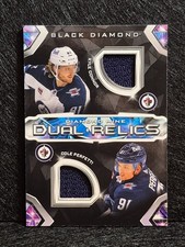2023-24 Upper Deck Black Diamond Mine Dual Relics Connor/Perfetti #DMDR-CP