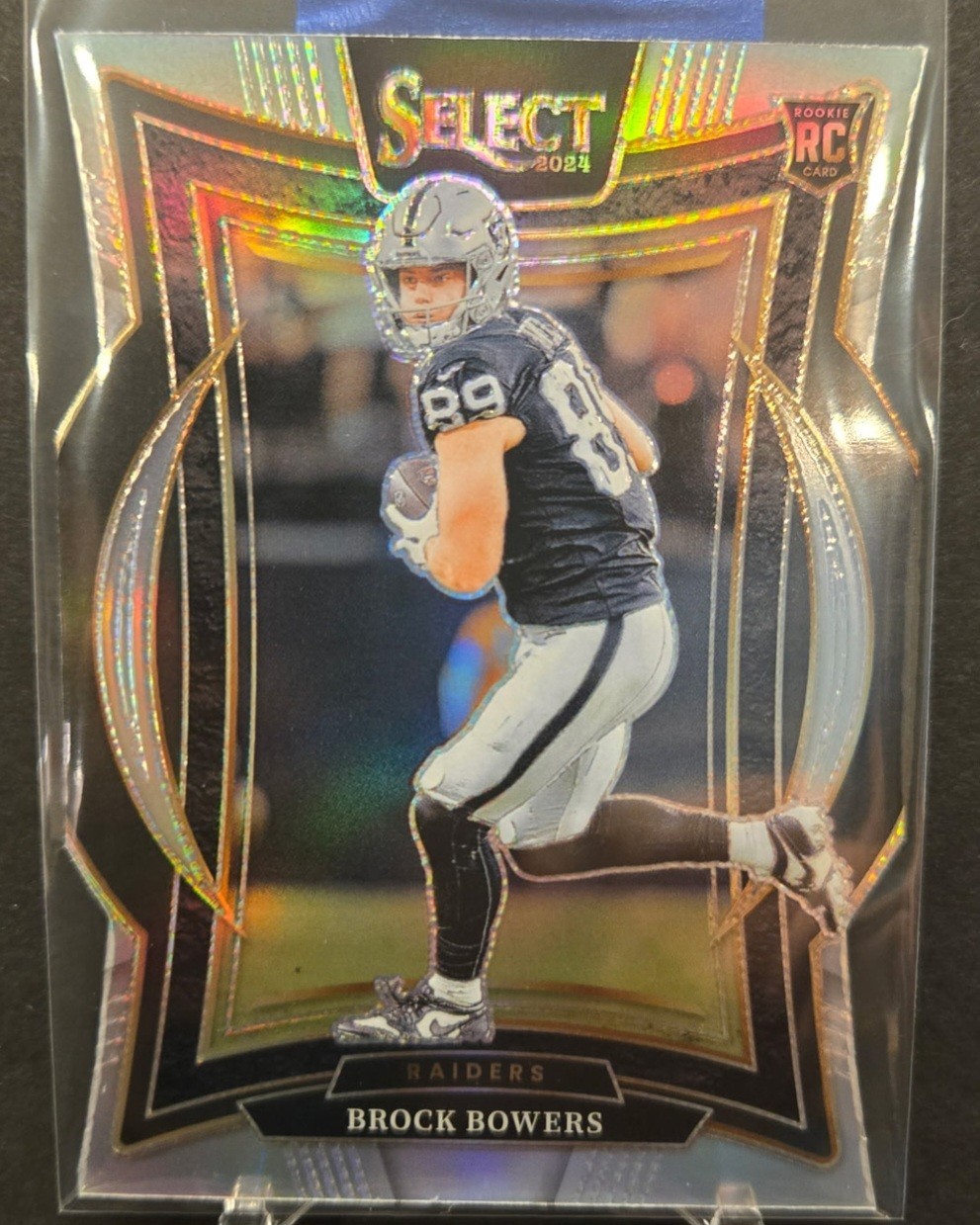 2024 Select Brock Bowers Concourse SILVER PRIZM Die Cut #31 RC