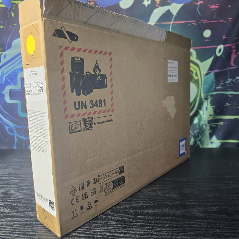 HP 14" HD 14-DQ0762DX | Celeron | 16GB de RAM | 128GB SSD | Caixa Aberta | Rosa - Imagem 3 de 4