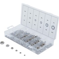 BGS Sechskant-Muttern-Sortiment Edelstahl 300Tlg. - 74249