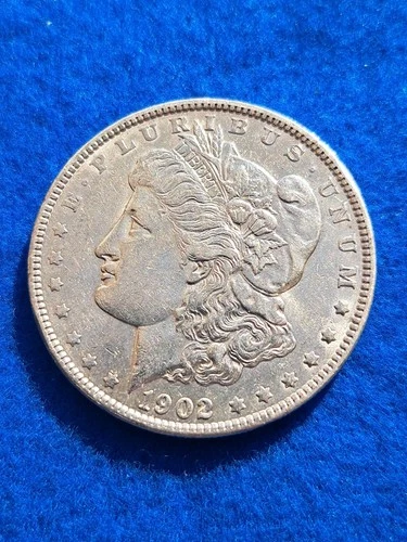 1902 Silver Morgan Dollar.  Luster, AU