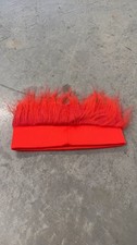 Vintage Red Faux Fur Headband