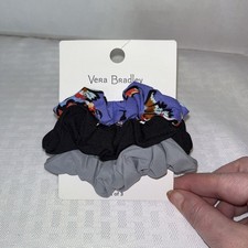 Vera Bradley Hair Scrunchie Set of 3 Mural Garden. NWT