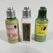 L  OCCITANE Verveine  Agrumes Conditioner  Body Lotion Milk Travel Size Set