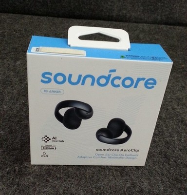 SOUNDCORE BY ANKER A3388 AeroClip Open-Ear Clip-On Earbuds Black