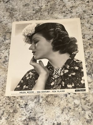 Helen Wood Original 1935 20th Century Fox Hollywood Glamour Photo 8x10