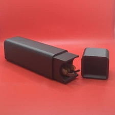 Modern Straight Razor Double-Coffin Box. Travel/Storage Case. Fits Most Razors 