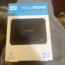 Western Digital Easystore 2TB,External (WDBAJN0020BBKWESN) Hard Drive