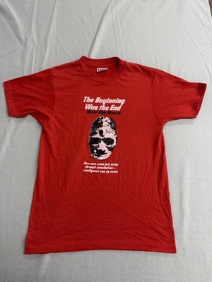 Vintage 80s Devo Band T-shirt The Beginning was the End -M