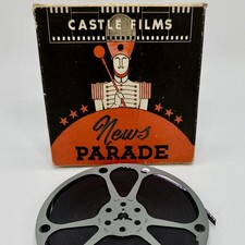 Castle Films News Parade 121 Tacoma Bridge Disaster 8mm Complete 5  Metal Reel
