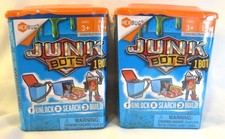 HEXBUG JUNKBOTS-Trash Bin Kit  Alien Powered Toys Boys & Girls 2 Pack New