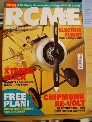 RCM&E MODEL AIRCRAFT MAG OCTOBER 2007 WITH BLOODY MARY AIRLINER PLAN PART 1 ONLY