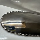 Michael Aram Silver Molten 21” Long, 4”Wide Scalloped Edge Hand Craft Oval Tray — photo 6
