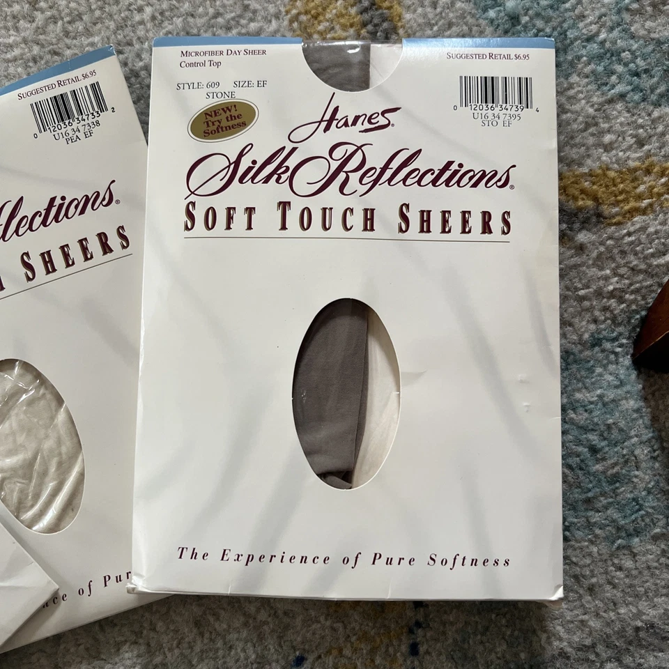 3-Hanes Silk Reflections Soft Touch Sheers Control Top Microfibra Día Transparente-EF Foto 4 de 4