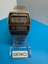 Seiko C359-5000 calcolatrice digitale sveglia quarzo orologio uomo vintage