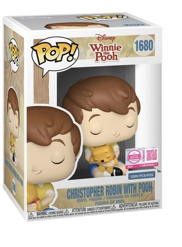 Funko Pop! Christopher Robin with Pooh #1680 W/Protector LE1200 Disney Ships Now