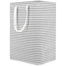 80L Freestanding Laundry Hamper with Handle Collapsible Large Cotton Storage