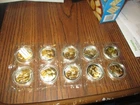 2005 TEN 1 TROY OZ SILVER PANDA ROUNDS SEALED TOTAL 10 TROY OZ.  + DOUBLE EAGLE