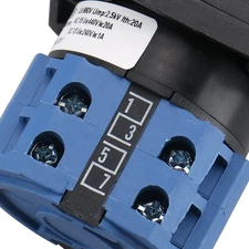 Cam Changeover Switch AC 660V 20A 8 Terminals 5 Position SZW26-20/0-4.2 Mount...