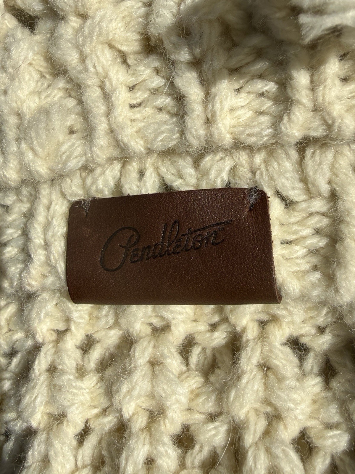 Pendleton Shawl Wrap Blanket Striped Tassels Acry… - image 7