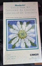 NEW WonderArt DAISY Latch Hook Rug/Hanging Kit 12x12"