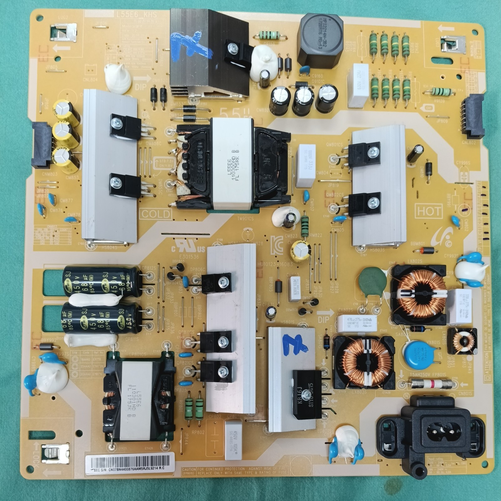 Scheda alimentazione bn44-00876a per TV Samsung ue55mu6500u