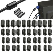 Anti-EMI Ferritkerne für Kabel - 40 Stück in verschiedenen Größen verfügbar