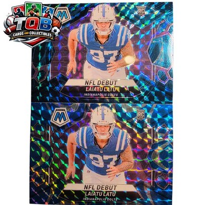 2024 Panini Mosaic Laiatu Latu Genesis CASE HIT+Blue Mosaic LOT 2 Color Match RC