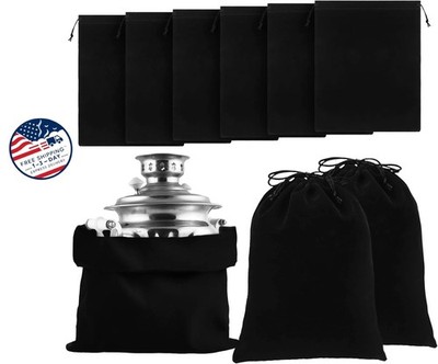 6 bolsas de tela antideslustre para guardar plata, para proteger joyas cubiertos