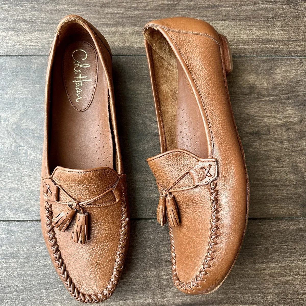 Mocassins Femmes Cole Haan Country - Marron, Taille US 7.5 Largeur B (M) - Occasion Très Bon état