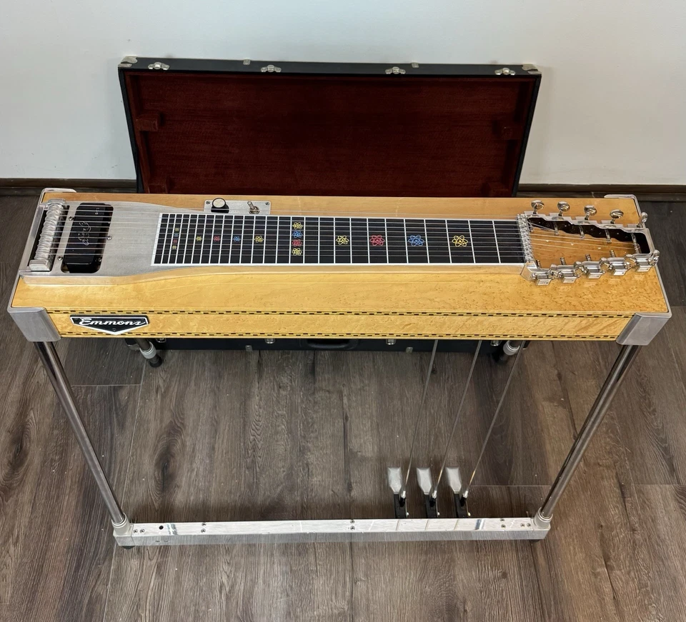 Pedal Steel Guitar Emmons S-10 3x4 With Case - Image 3 of 4