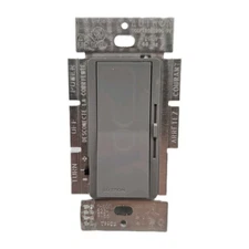 Lutron 3 Way Dimmer Switch Gray 150 Watt Single Pole Diva DVCL-153P-GR