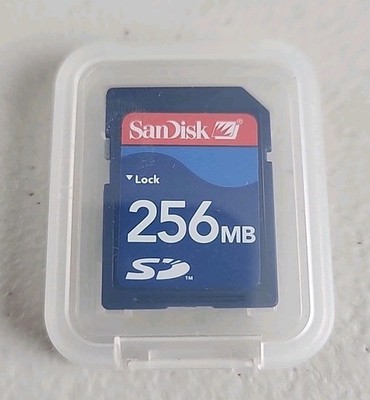 SanDisk 256MB Secure Digital Memory Card - with plastic case