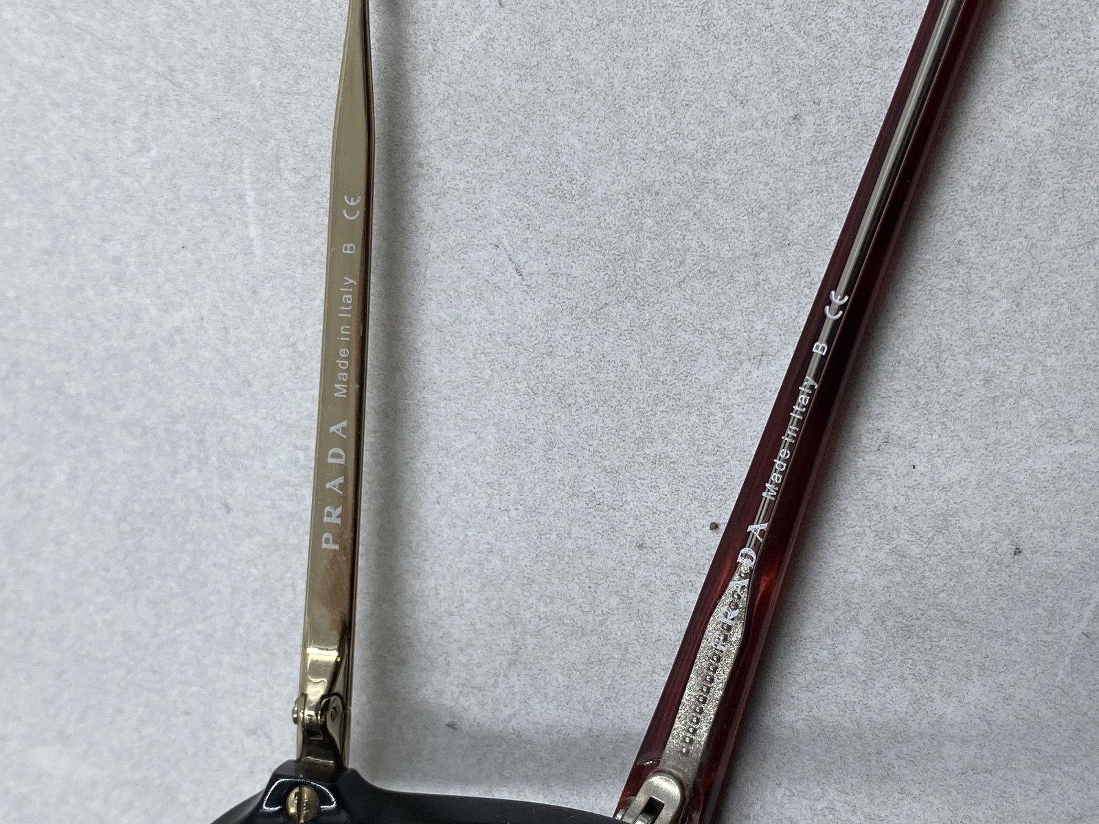 Prada Black Red Gradient Optical Frame Eyeglasses - image 7