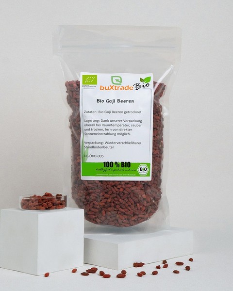 20 Kg Bio Goji Beeren | Getrocknet | RüCkstandsgeprüFt Superfood | Buxtrade-image