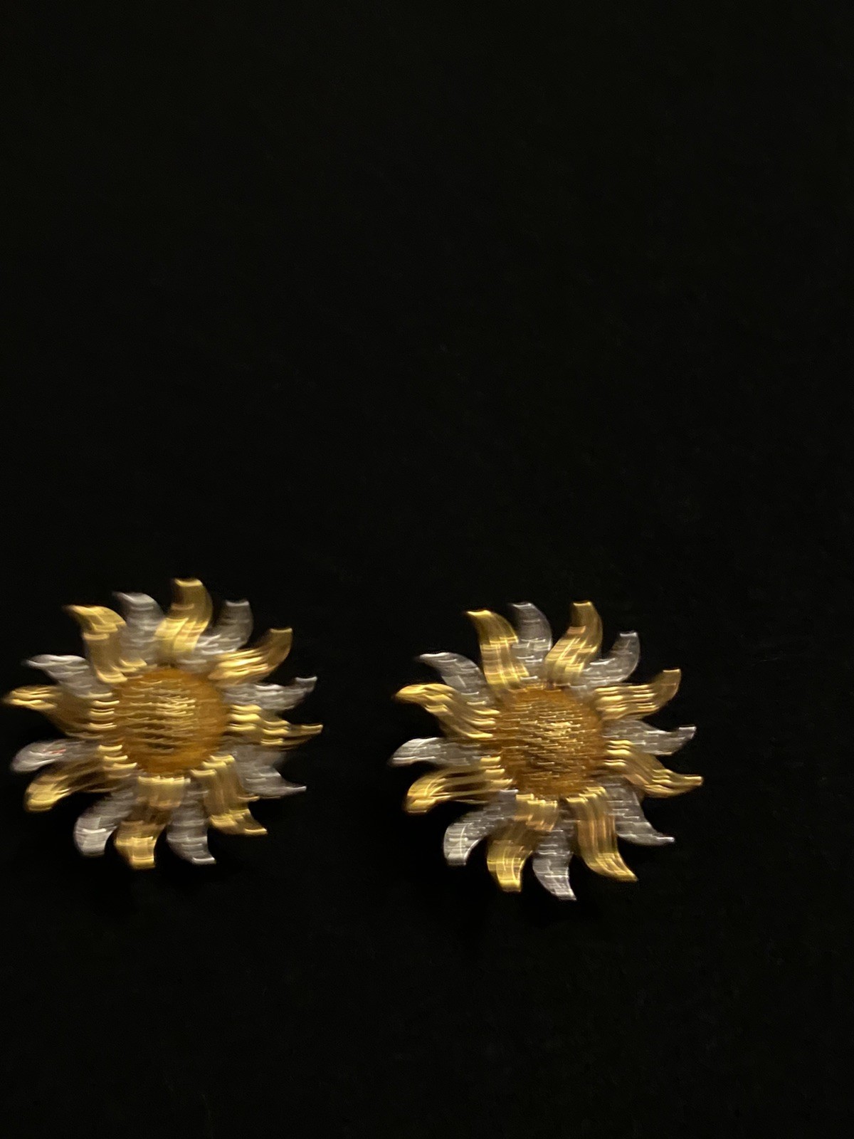 Vtg NOS KJL Kenneth Jay Lane Gold Tone Silver Ton… - image 10