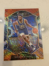 2020 Panini Select Andrew Wiggins Red White Orange Shimmer Prizm All Star 6 MINT