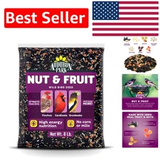 Nut & Fruit Bird Seed - 8 lb Blend Attracting Cardinals & Woodpeckers