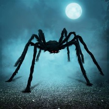 Halloween Outdoor Decorations Giant Spider, 5 Ft Large Spider for Yard Lawn Gard