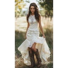 Vintage Simple Wedding Dresses Women Sleeveless High Quality Mermaid Banquet