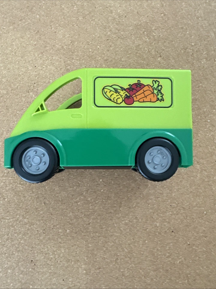 Lego Duplo CAMIÓN FURGONETA PRODUCTOS VEGETALES VERDES Entrega de comestibles Completo Foto 2 de 4