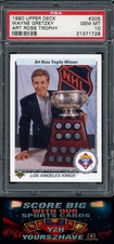 Wayne Gretzky 1990 UPPER DECK ART ROSS TROPHY AWARD WINNER #205  PSA 10