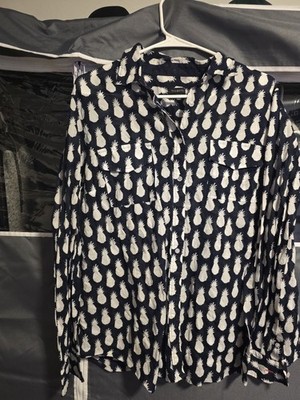 Talbots Women s Tops Size L pineapple print