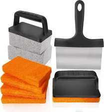 10 Pieces Griddle Cleaning Kit for Blackstone & More - Professional Flat Top Gri