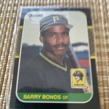 1987 Donruss Barry Bonds #361 Rookie Pittsburgh Pirates Baseball Card. rookie card picture