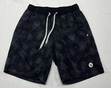 Vuori Short Mens S Black Kore Lined Athletic Performance Stretch Elastic Waist