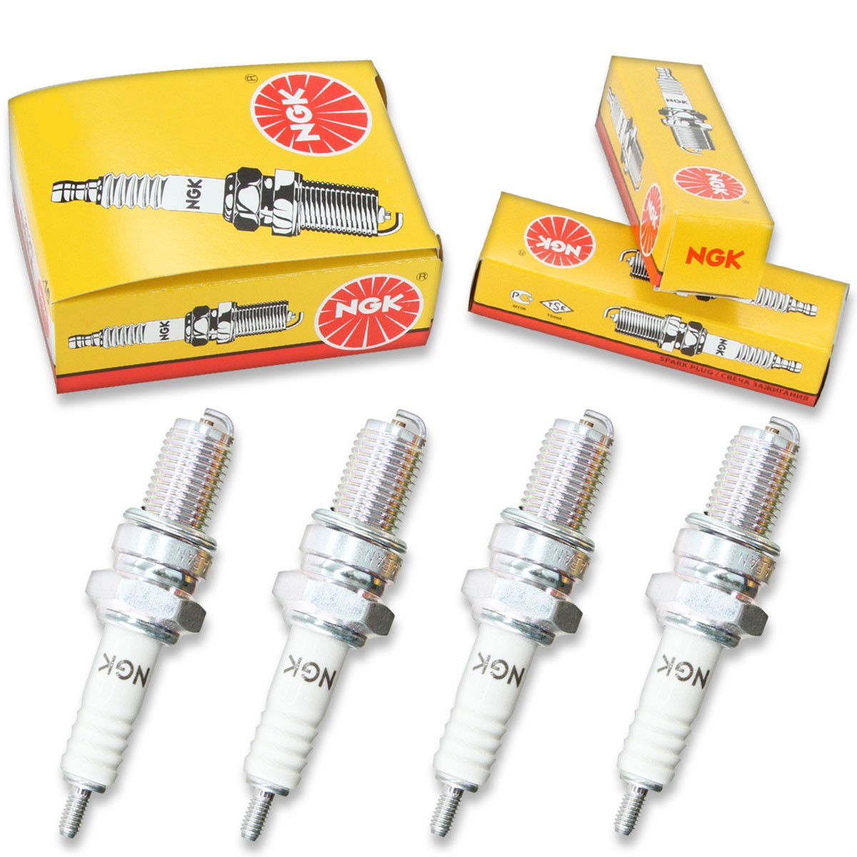 4pcs 1984 Yamaha XT250 NGK Standard Spark Plugs 249cc 15ci Kit Set Engine wl