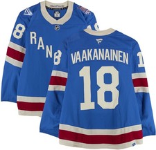 Urho Vaakanainen New York Rangers GU #18 Centennial Jersey vs. Bruins on 1/26/26