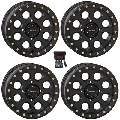 System 3 SB-7 Beadlock Wheels 15'' Black (6+1) Kawasaki Teryx Mule